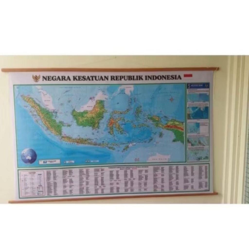 Peta Bingkai Indonesia/NKRI (Bingkai Sedang)