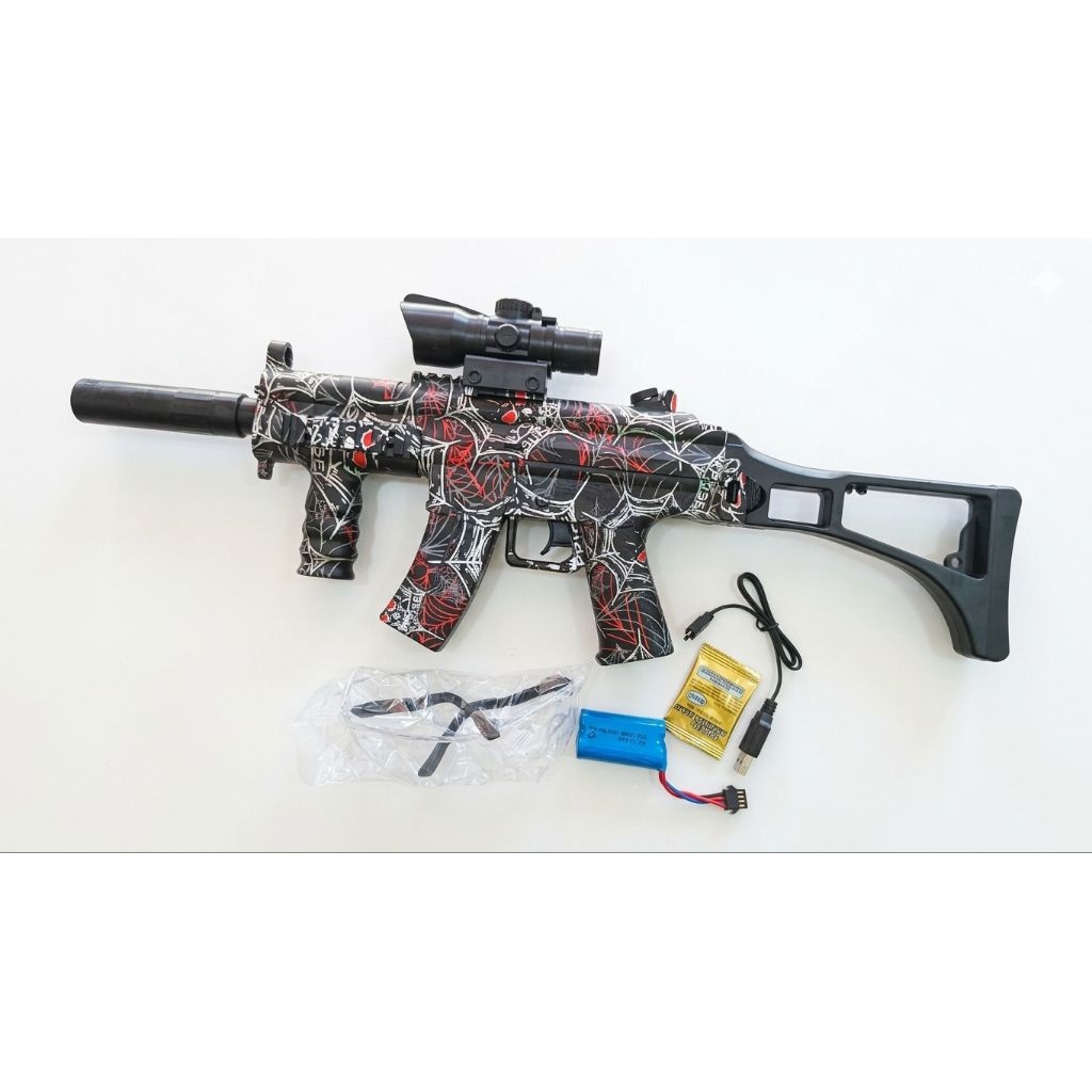 WGB Water Gell Gun Toys Electric Automatic – Mainan Senapan Model MP5 Peluru Water Gel Blaster Anak 