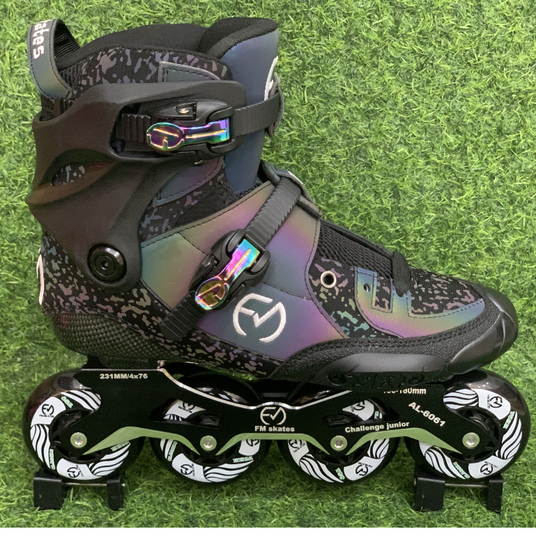 Sepatu Roda Inline Skate Carbon FM Challange Black