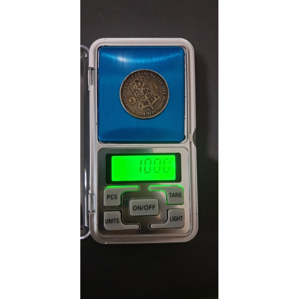 Koin Wilhelmina 1 G Tahun Campur Asli Perak