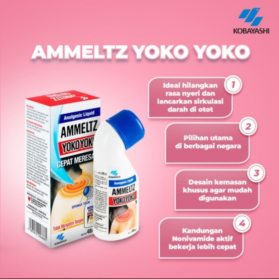 Ammeltz Yoko Yoko 48/30 Ml Obat Gosok Pegal Linu