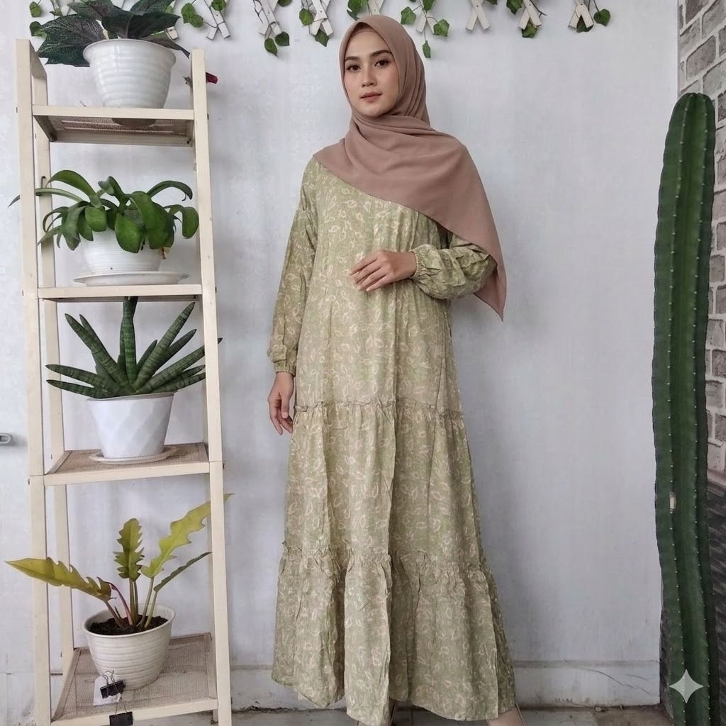 Putri Diana (Ld110,Pb138) Gamis Talia Resleting