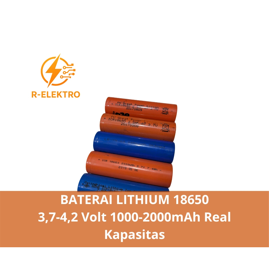 Baterai laptop 18650 baterai bekas normal 1000-2000mAh Real Kapasitas