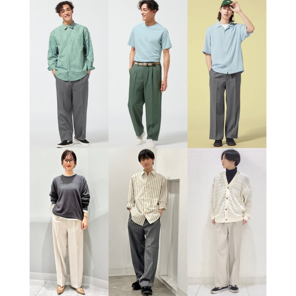 Celana Panjang Pria Wanita Loose-Fit | Unisex Baggy Slacks - GU-2160