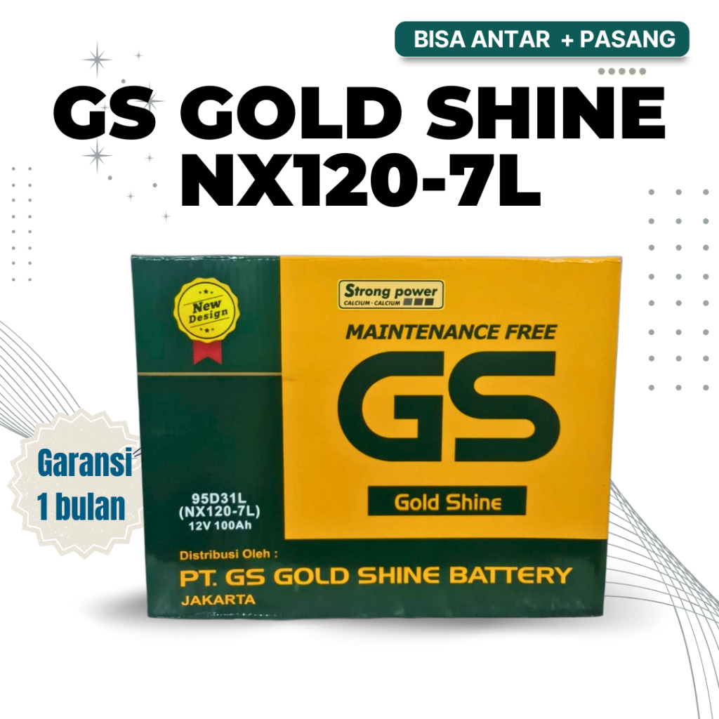 Hot item Aki Mobil Mitshubishi Pajero Sport Dakar GS Goldshine NX120-7L