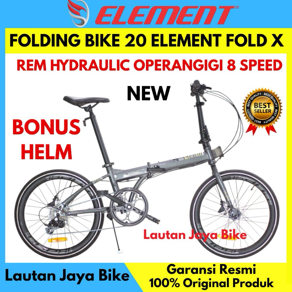 SEPEDA LIPAT 20 ELEMENT FOLDX 8 Rem Hydraulic