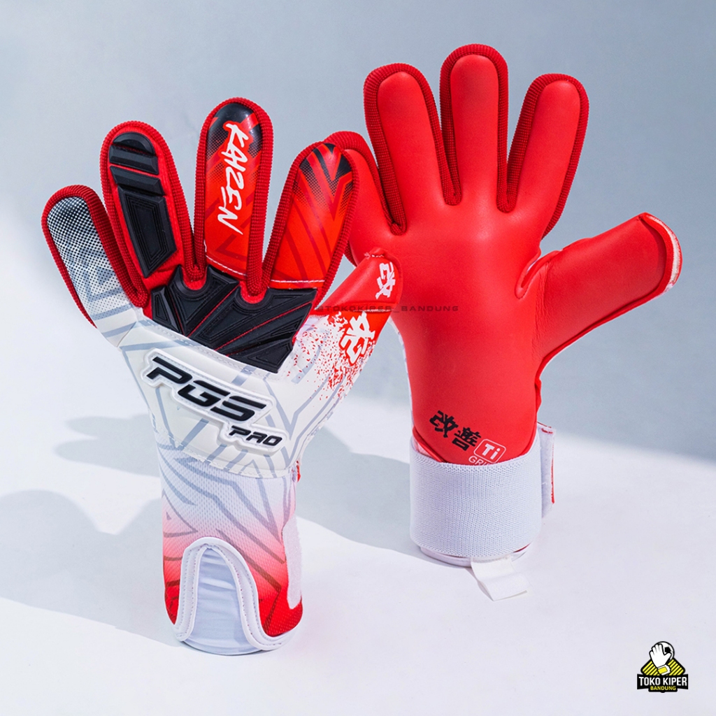 Sarung Tangan Kiper - PGS PRO KAIZEN EAGLE RED WHITE