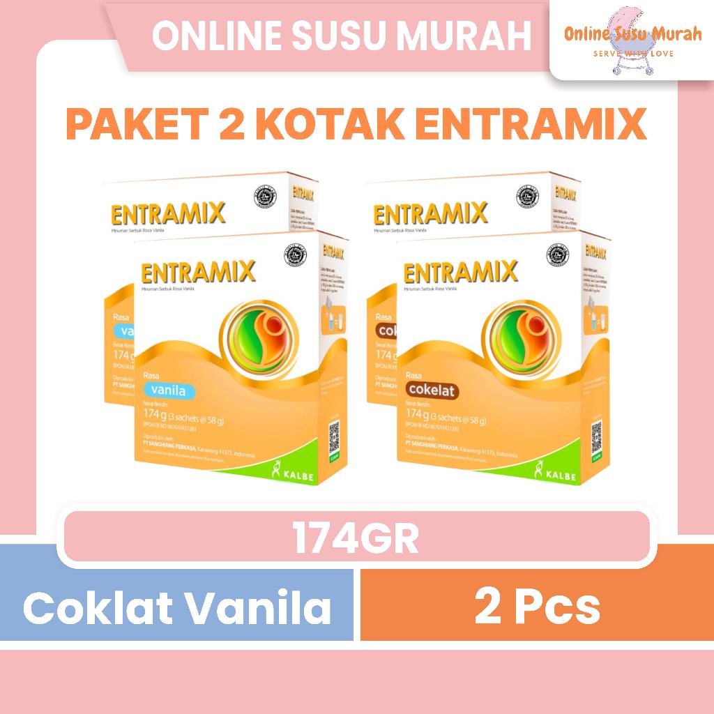 ENTRAMIX VANILA COKLAT PAKET 2 KOTAK 174GR SUSU DEWASA 174 GR SSKD