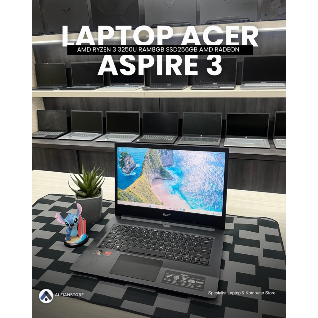 LAPTOP ACER ASPIRE 3 AMD RYZEN 3 3250U RAM8GB SSD256GB