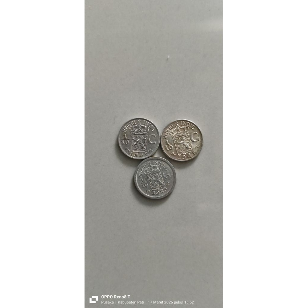 koin perak 1/10 G ( 3 Keping )