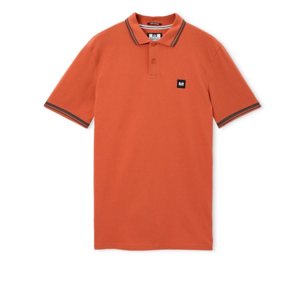 Weekend Offender Levanto Polo Shirt Sunset Orange Original