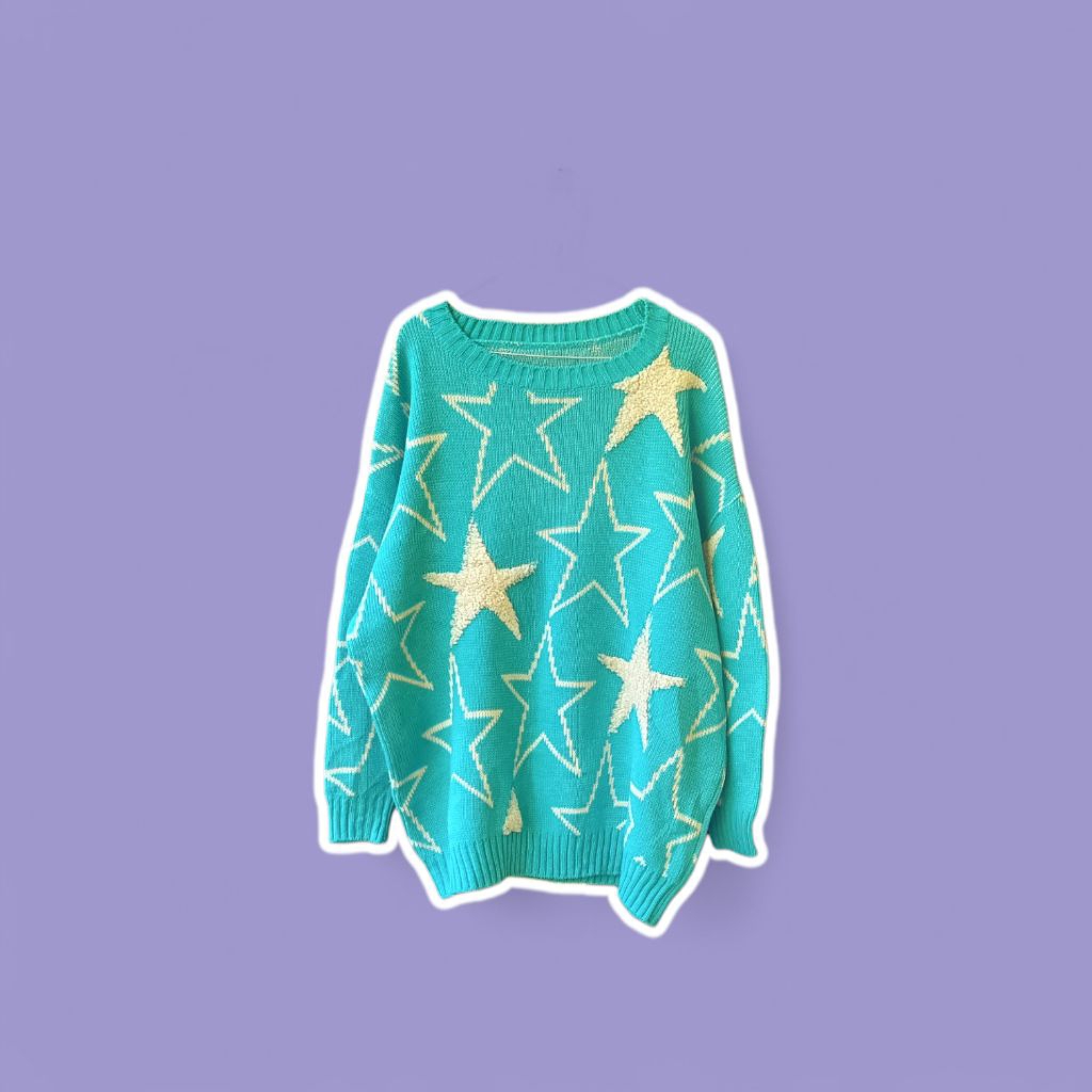 Preloved Rajut/sweater motif bintang oversized