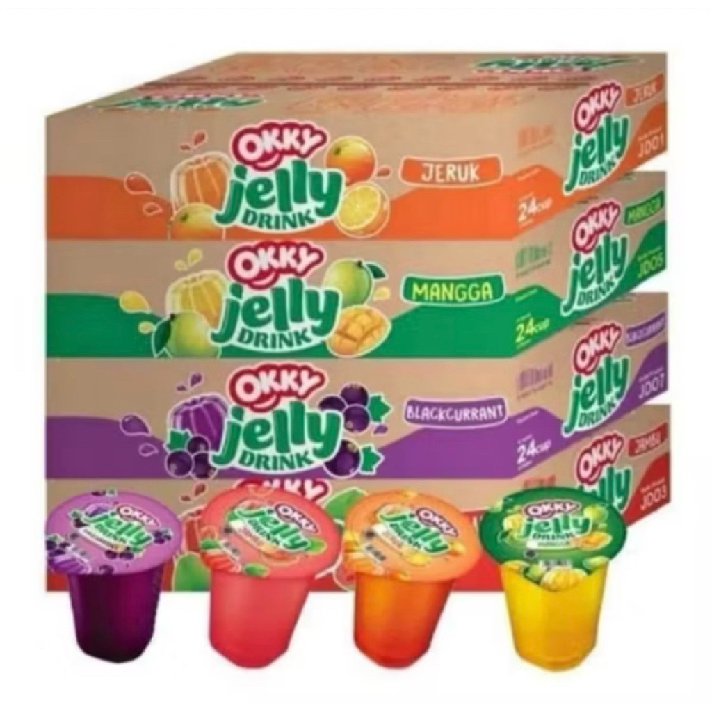 OKKY JELLY DRINK 1 Dus Isi 24 Pcs RASA RANDOM