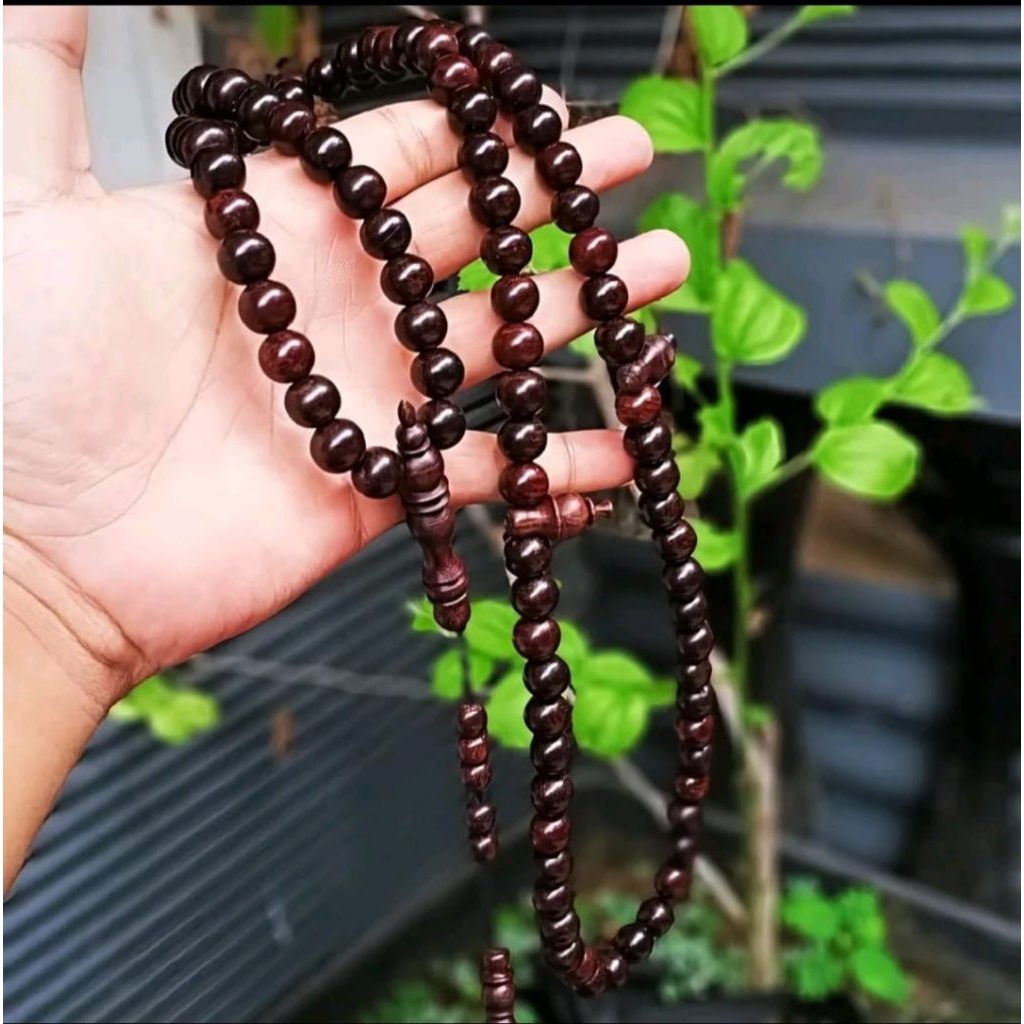 tasbih galih asem hitam karimun jawa 8mm mati ngurak tadbih kayu galih asem asli