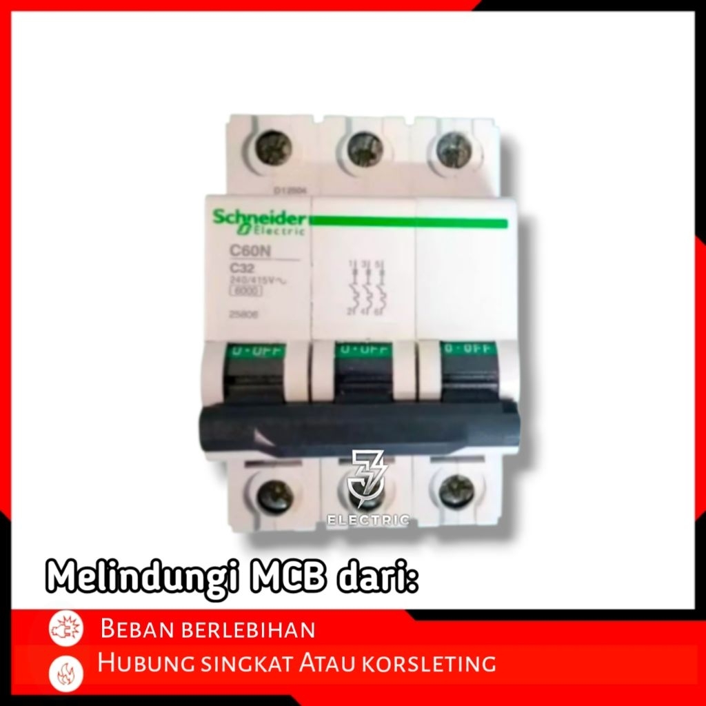MCB listrik 3Phase type C60N