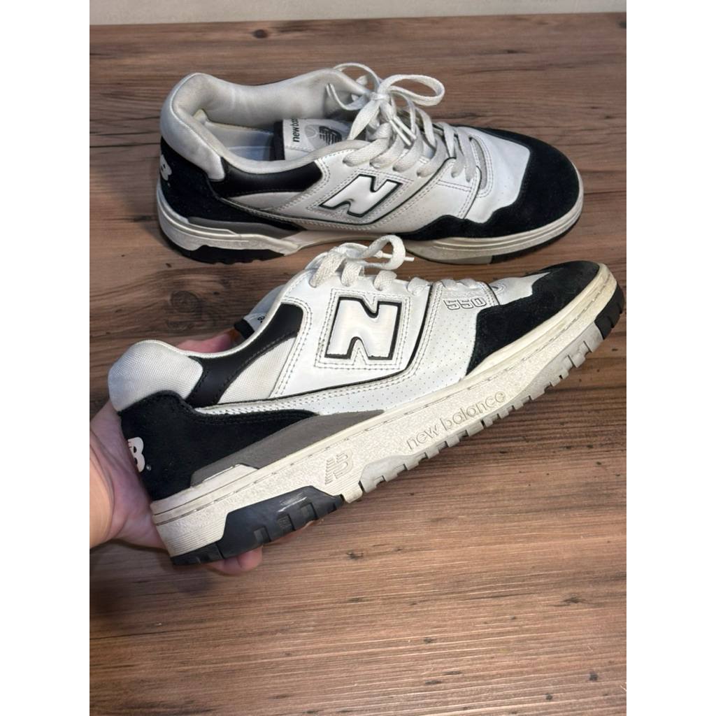 Preloved Original NB 550 Oreo Raincloud White Black 44