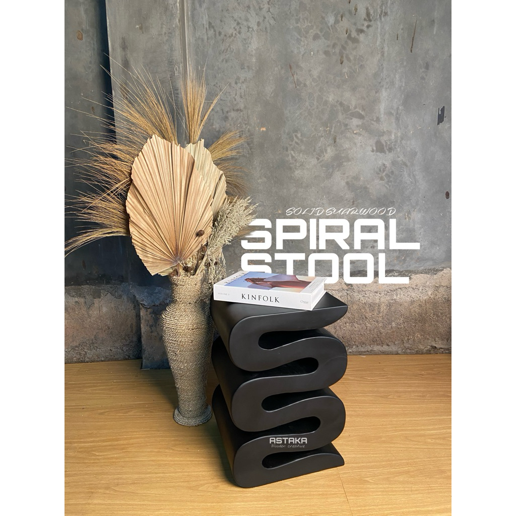 stool kayu, kursi aesthetic stool suar stool studio