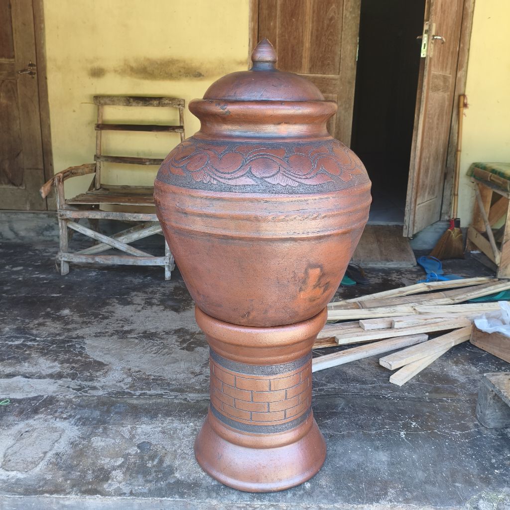 Gentong Beras Gentong Siraman 25,30 liter Free Packing kayu