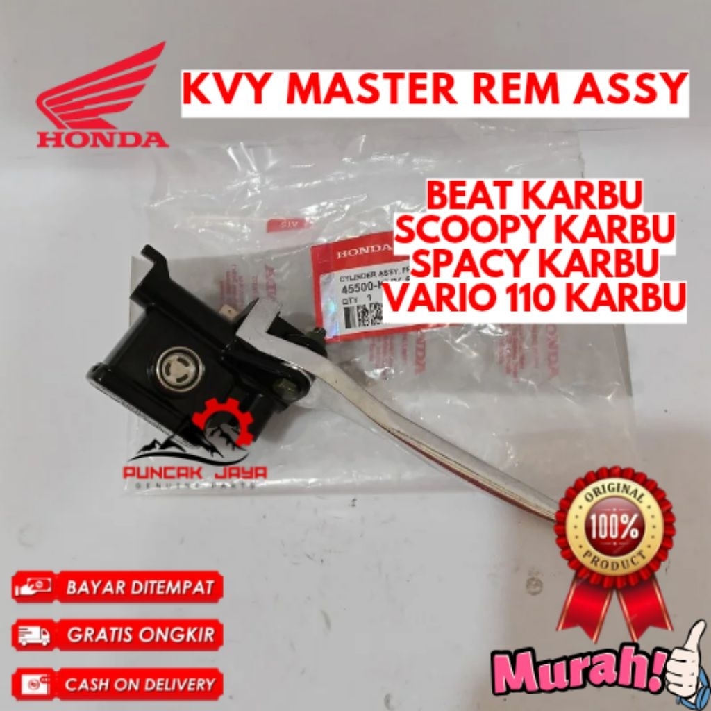 MASTER REM ASSY ORIGINAL HONDA KODE KVY, MASTER REM ASSY BEAT KARBU, MASTER REM ASSY SCOOPY KARBU, M