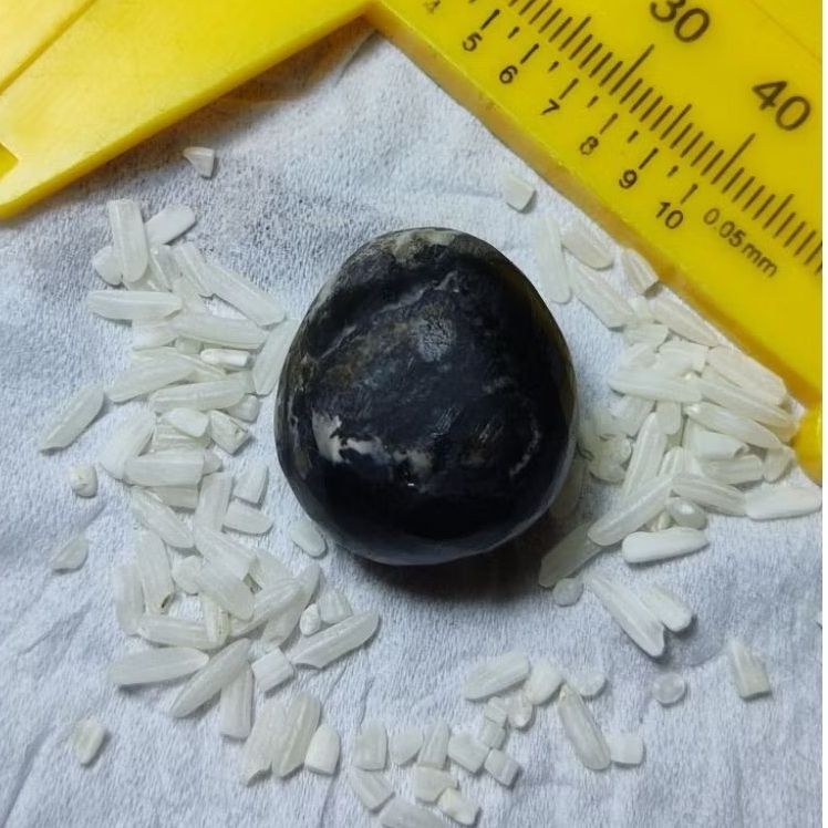 Batu bulat wunglen warna hitam istimewa