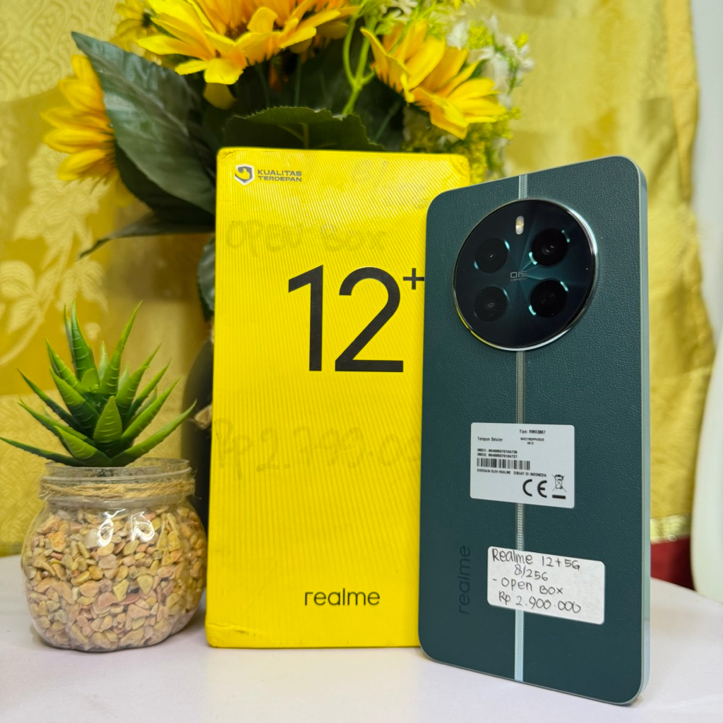 REALME 12+ 5G 8/256GB OPEN BOX LIKE NEW, EX DEMO MULUS PARAH HARGA NGEBUNUH