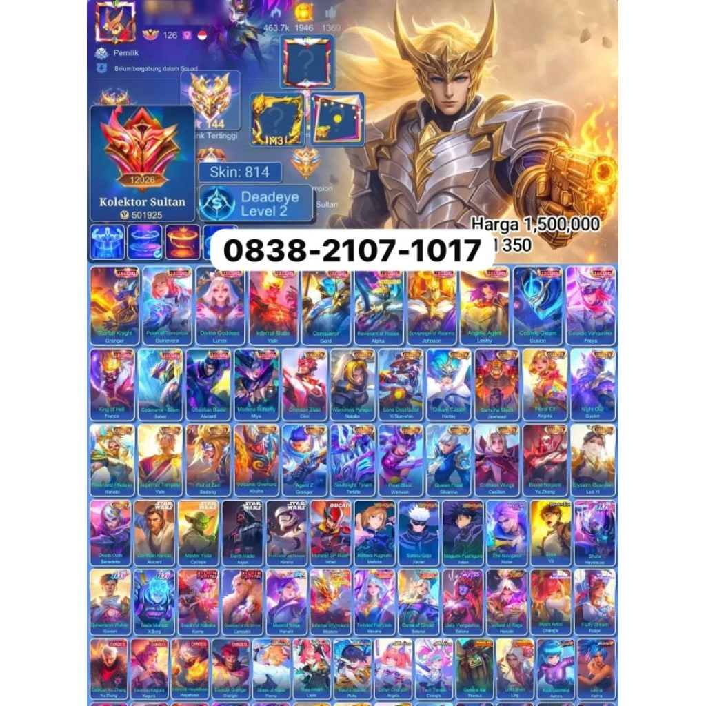akun mobile legends terbaru terpercaya mumer