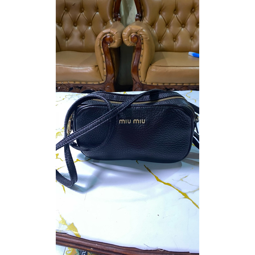 preloved sling bag miu miu authentic