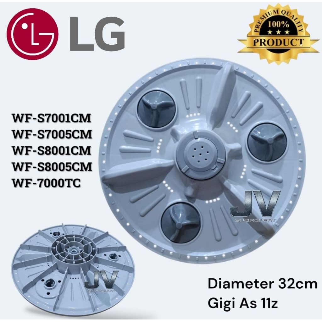 PULSATOR MESIN CUCI LG 32CM AZ 11 WF-S7001CM WF-S7005CM WF-S8001CM WF-S8005CM WF-7000TC QUALITY