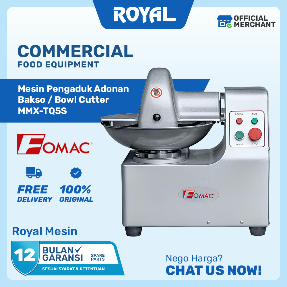 Mesin Giling Adonan Bakso Bowl Cutter MMX-TQ5A / MMX-TQ5S / MMX-TQ5SX FOMAC