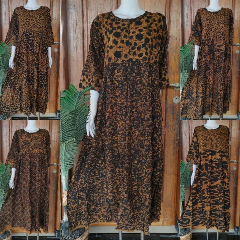 DASTER PANJANG TERBARU SEKDRES MESSA BY PUTRI DIANA LENGAN 3/4 BUSUI TALI PINGGANG UKURAN XL