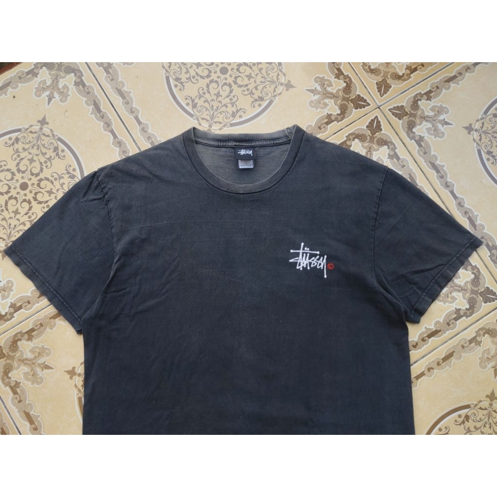 Stussy Basic Tee Logo Red C - Second Vintage