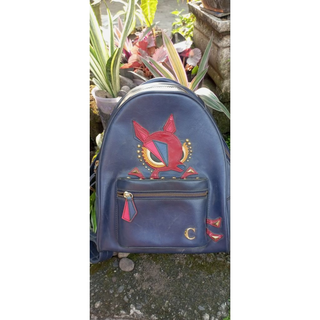 Preloved tas Ransel Kulit asli LAPALETTE