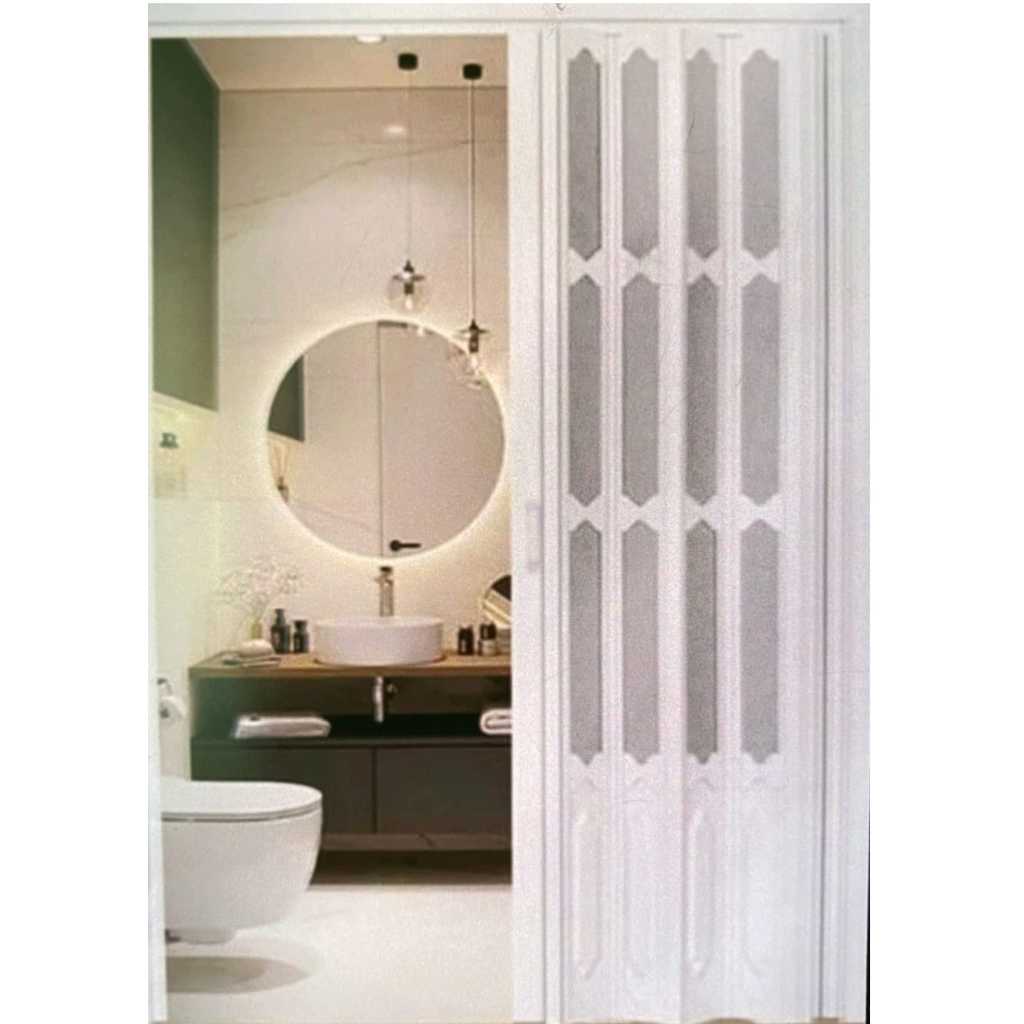 PINTU LIPAT PVC REQUEST MODEL UKURAN/FOOLDING DOOR GESER/PINTU GESER SLIDING/FOOLDING DOOR KAMAR/PVC