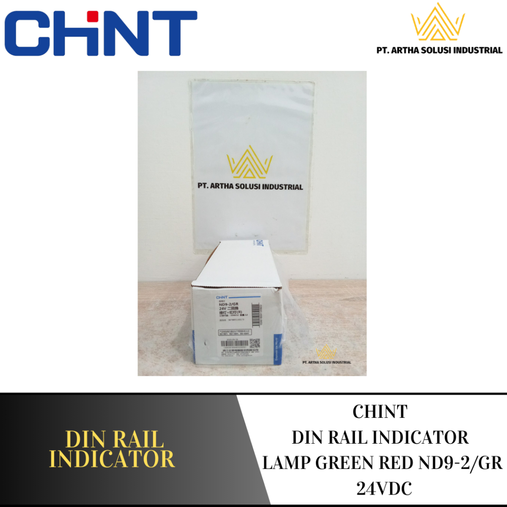 CHINT DIN RAIL INDICATOR LAMP GREEN RED ND9-2/GR 24VDC