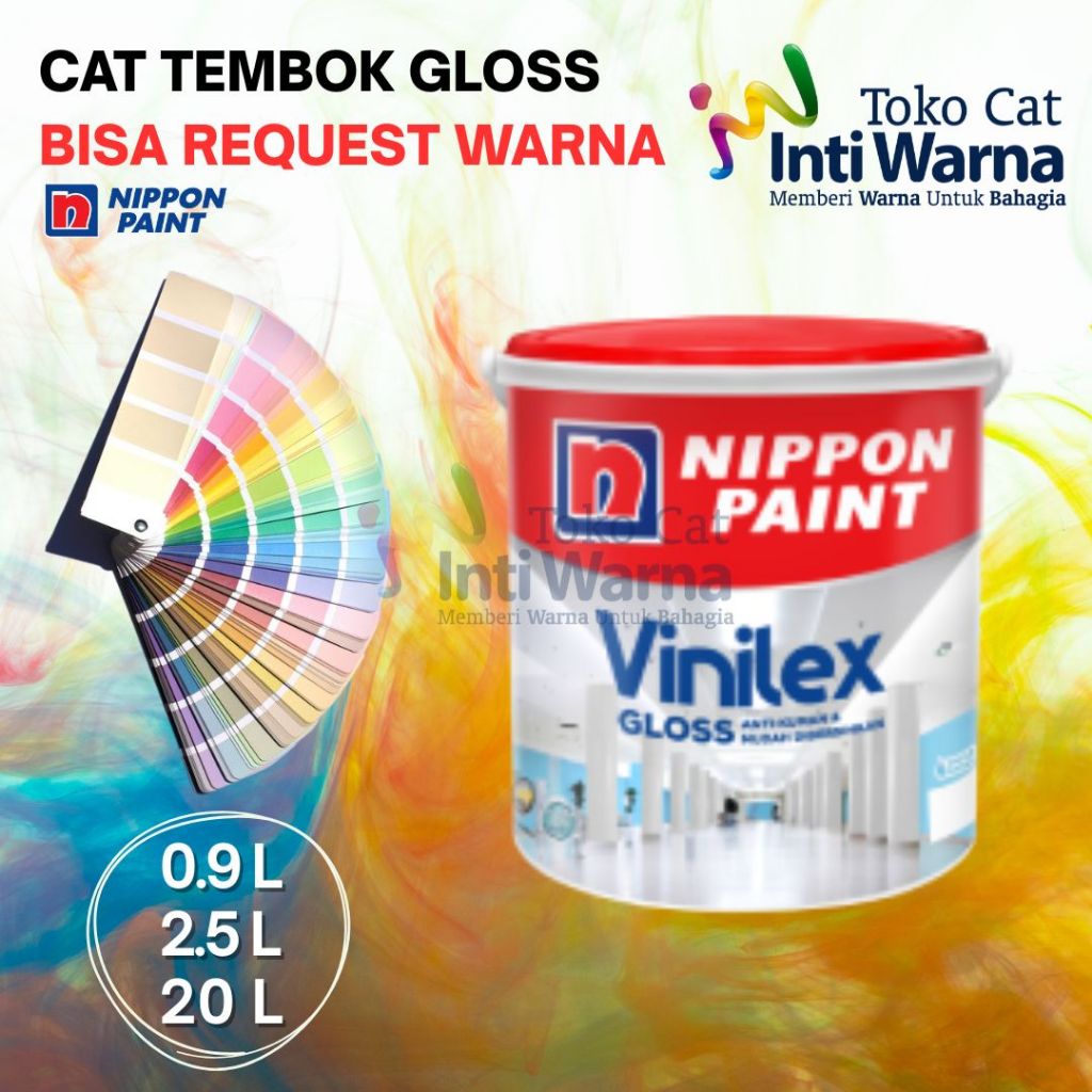 VINILEX GLOSS, CAT NIPPON PAINT 2.5 LTR (TINTING)