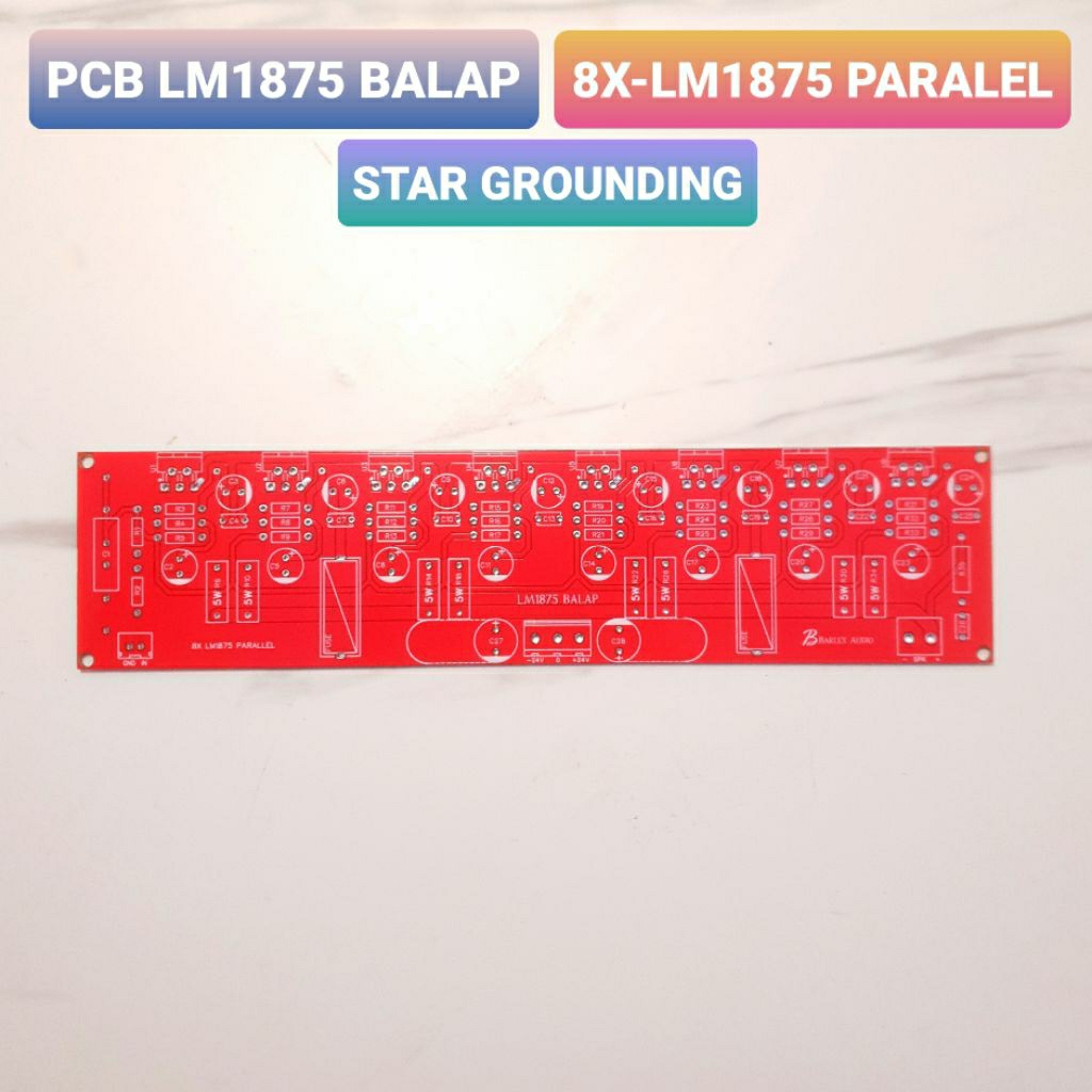 PCB Ampli LM1875 8X LM1875 Balap Paralel