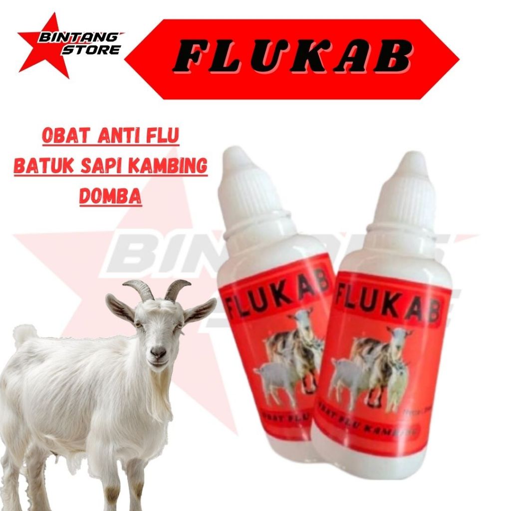 Obat Flu Hewan meredakan flu batuk pilek yang diformulasikan khusus untuk kambing domba babi BINTANG