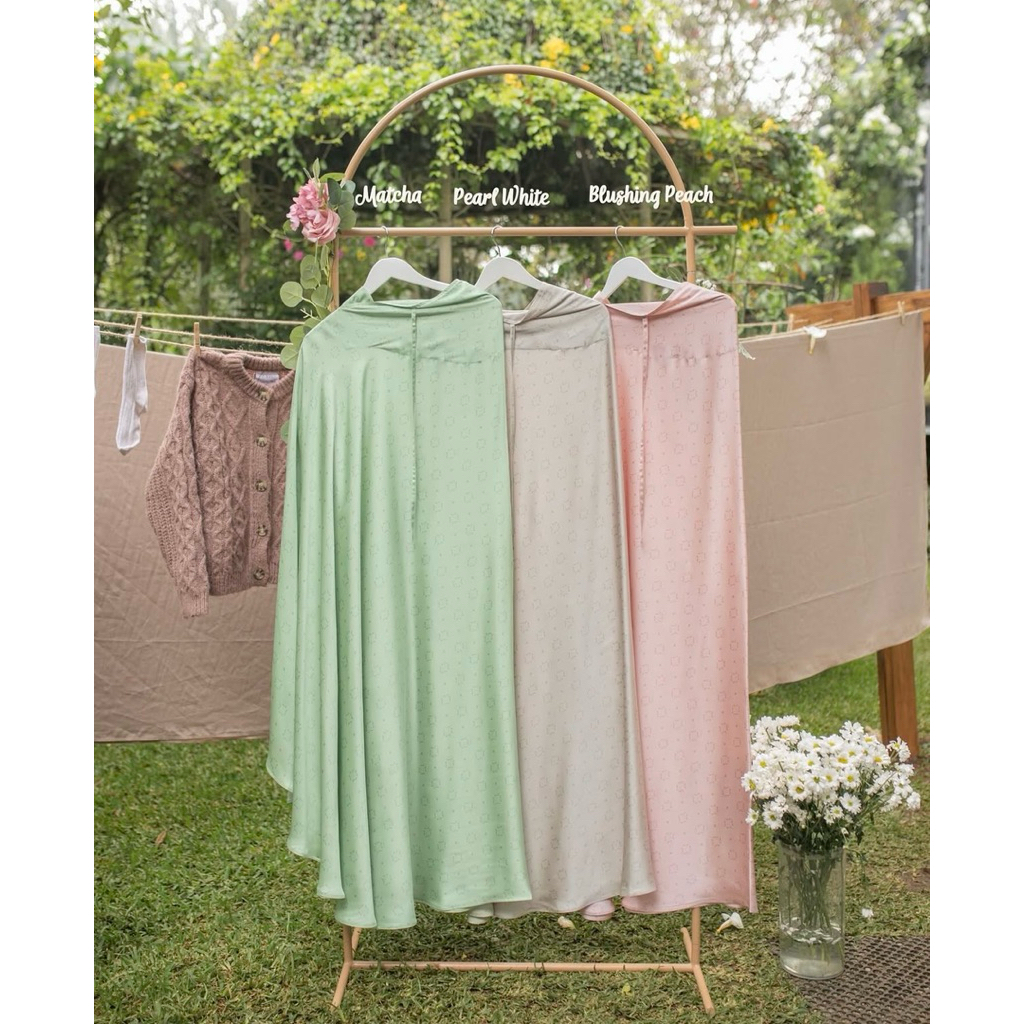 DITSY MUKENA REJECT  RAMEEA MATCHA, BLUSHING PEACH