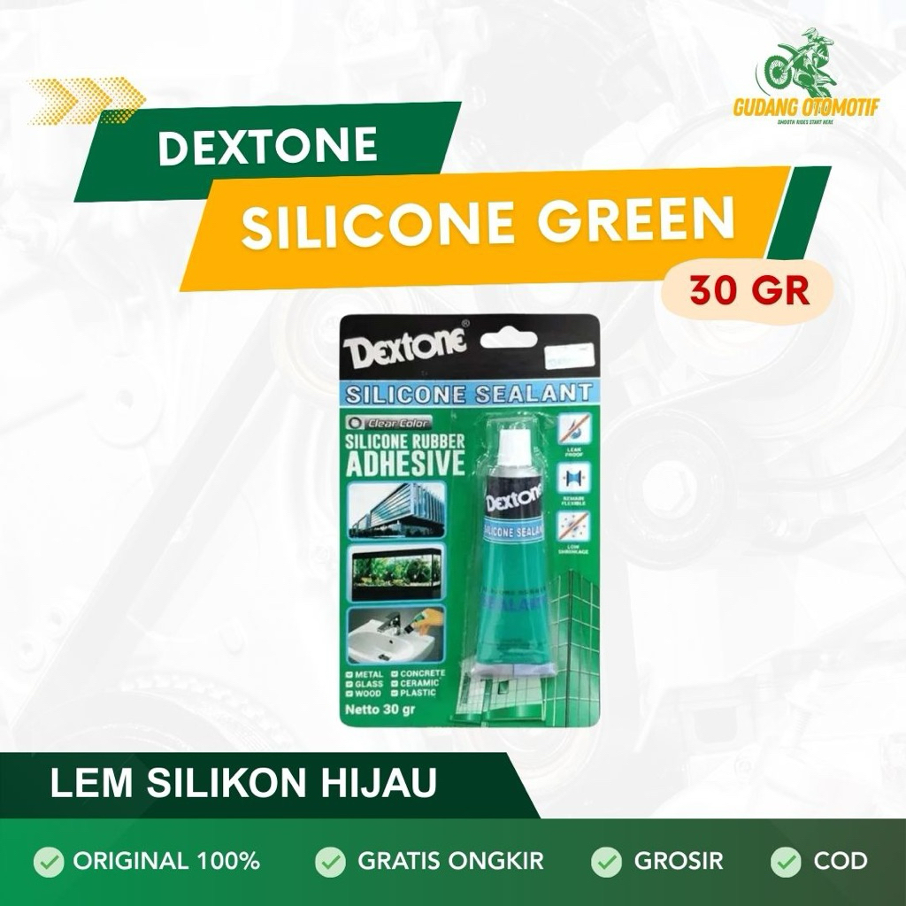 DEXTONE LEM SILIKON HIJAU - 30GR