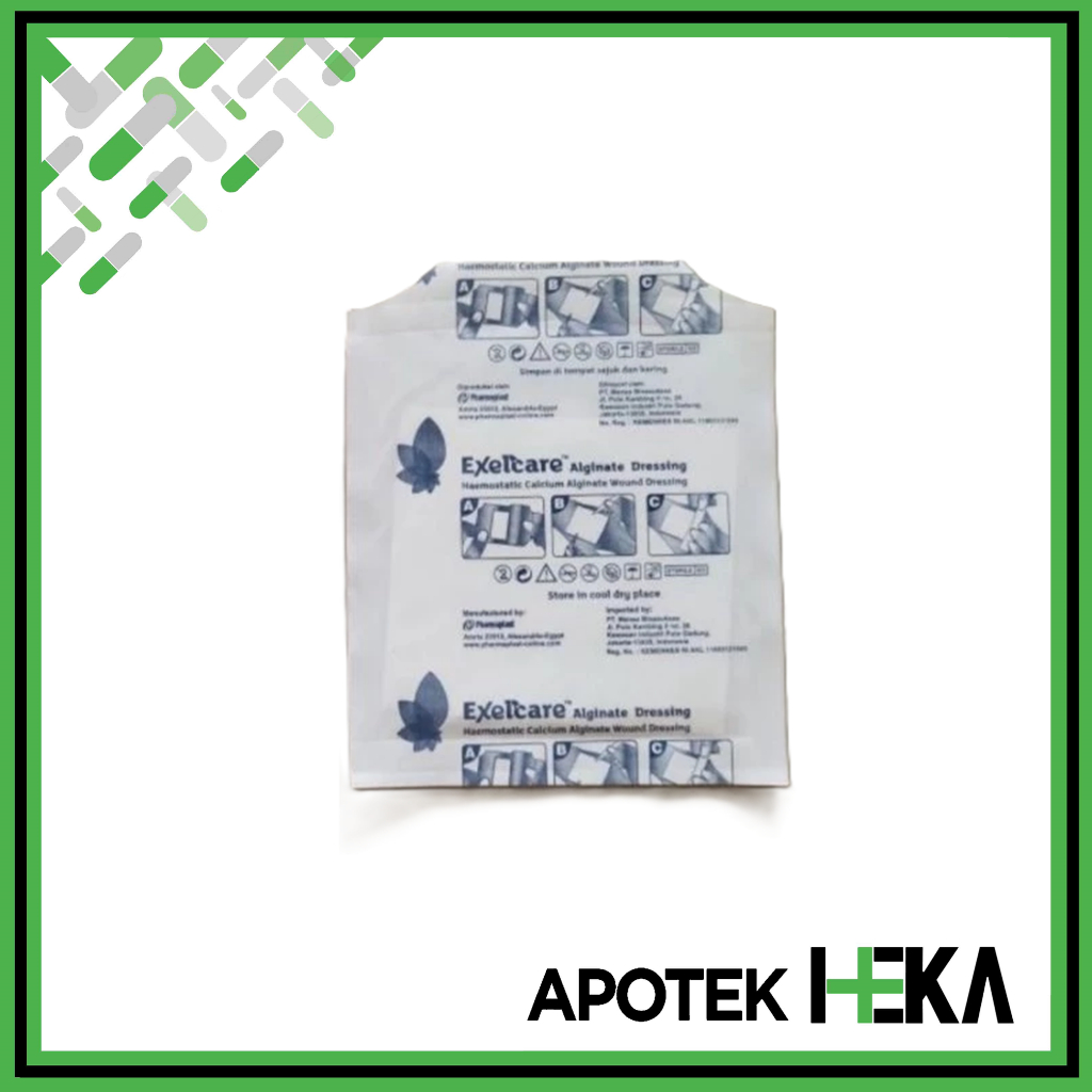 Exelcare Alginate Dressing 10x10cm Satuan 1 pc - Wound Dressing