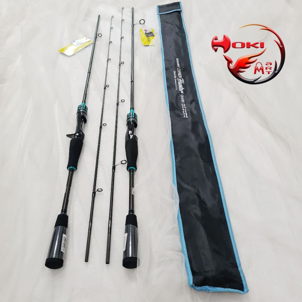 Joran spinning dan casting seahawk carbon hunter 180 198 cross wrap carbon top carbon solid