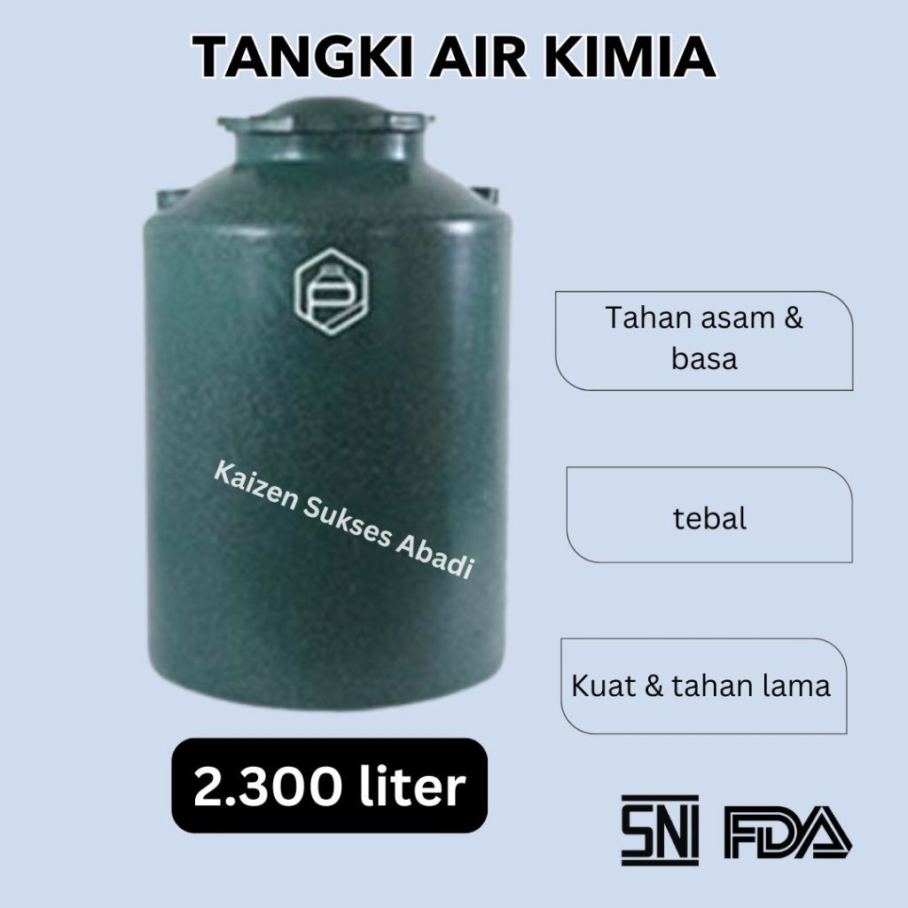 tandon tangki toren air atas rumah industri plastik cairan kimia asam basa merek profil tank TDA che