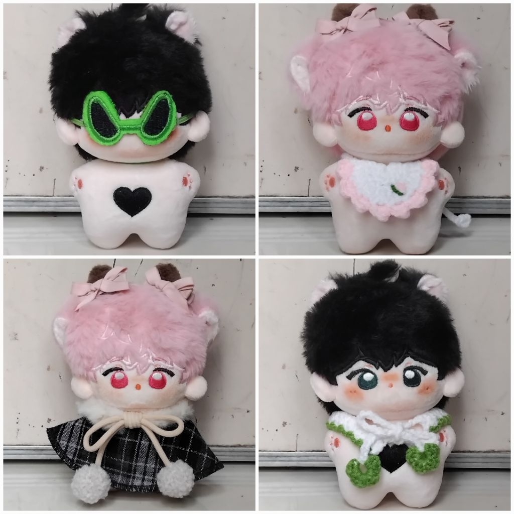 READY || TIDAK TERMASUK DOLL ‼️ New & Preloved Baju Bib Doll 10cm Cape Kacamata Alien