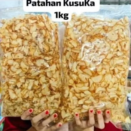 1000 gr Keripik Singkong Patahan Kusuka - Original Gurih, Renyah, dan Praktis