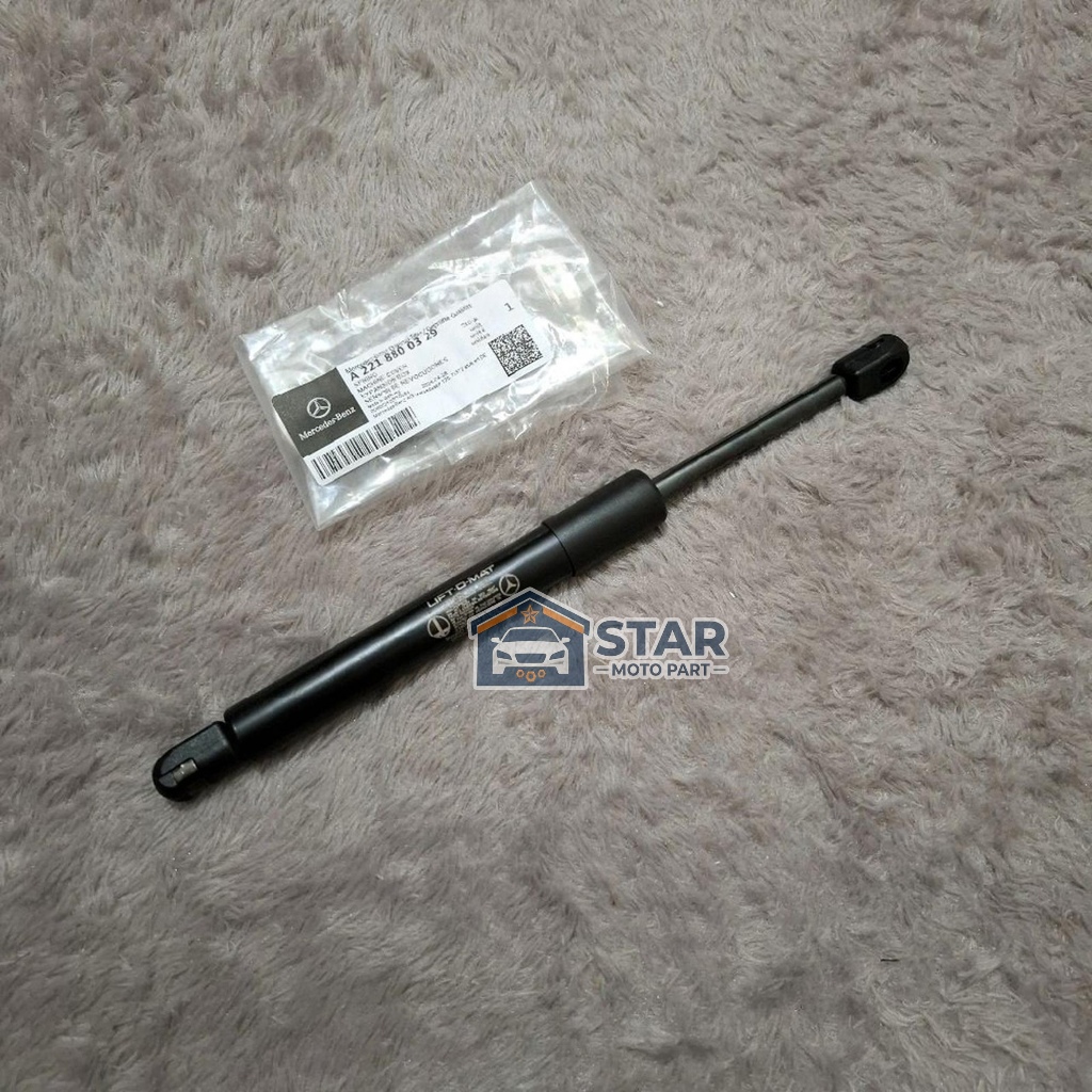 SHOCK HIDROLIK KAP MESIN DEPAN MERCEDES W221 S300 S350 S500 ORIGINAL A2218800329