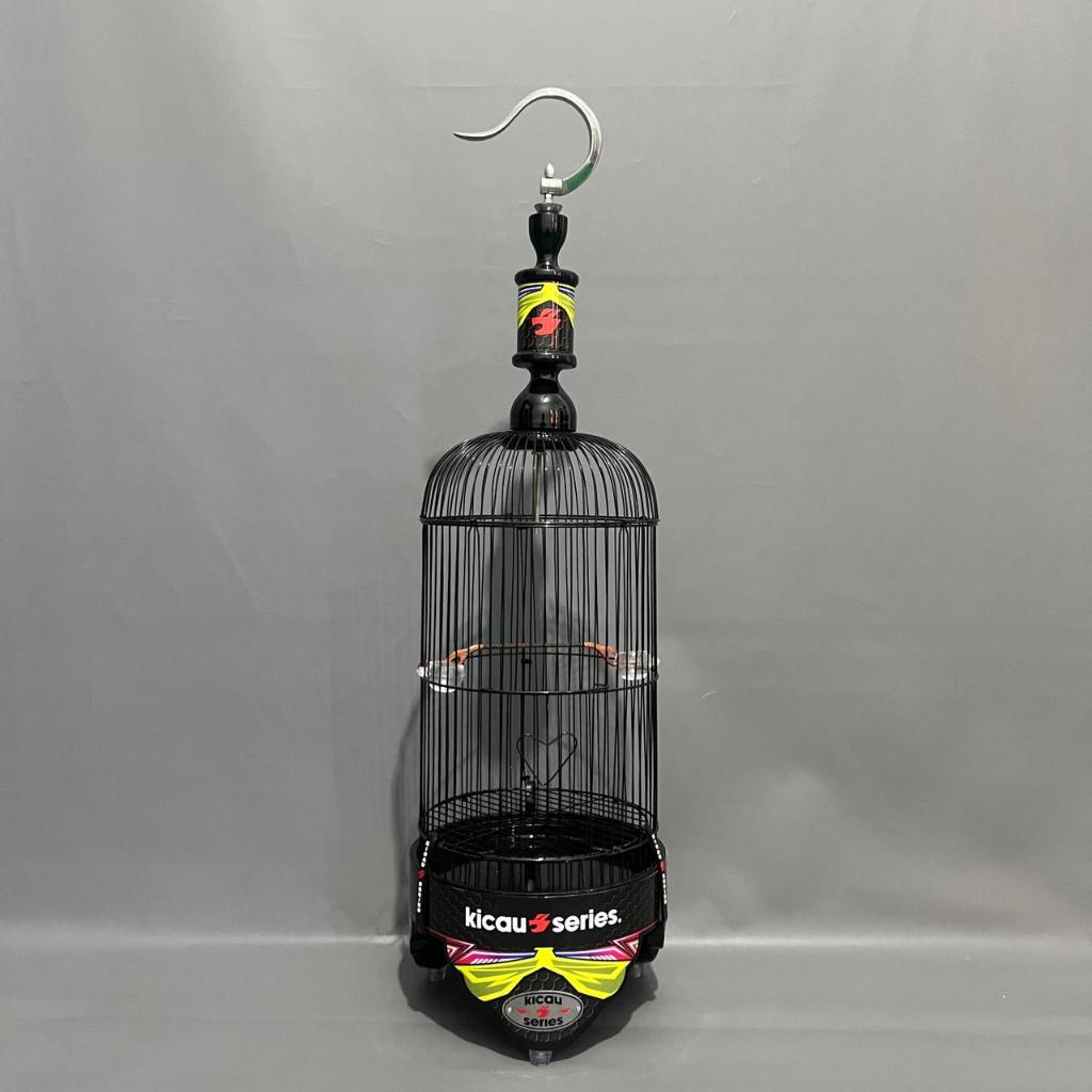 SANGKAR HELOPET PLECI TEBOK BAHAN KAYU DECAL FULL PERNIS I SANGKAR KICAU SERIES I SANGKAR PREMIUM I 