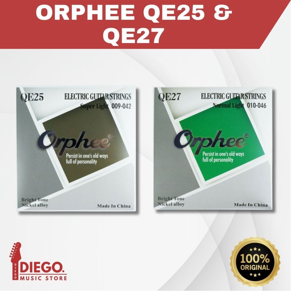 SENAR GITAR ELECTRIC ORPHEE QE25 09-42 & ORPHEE QE27 10-46