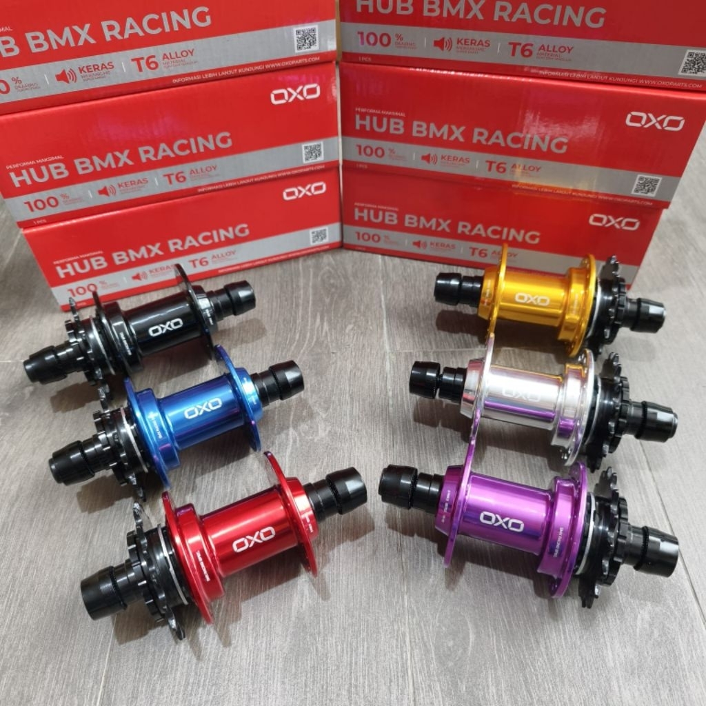 Hub Alloy BMX Race Bearing 36H 16T HBR120 OXO 6 Pawls