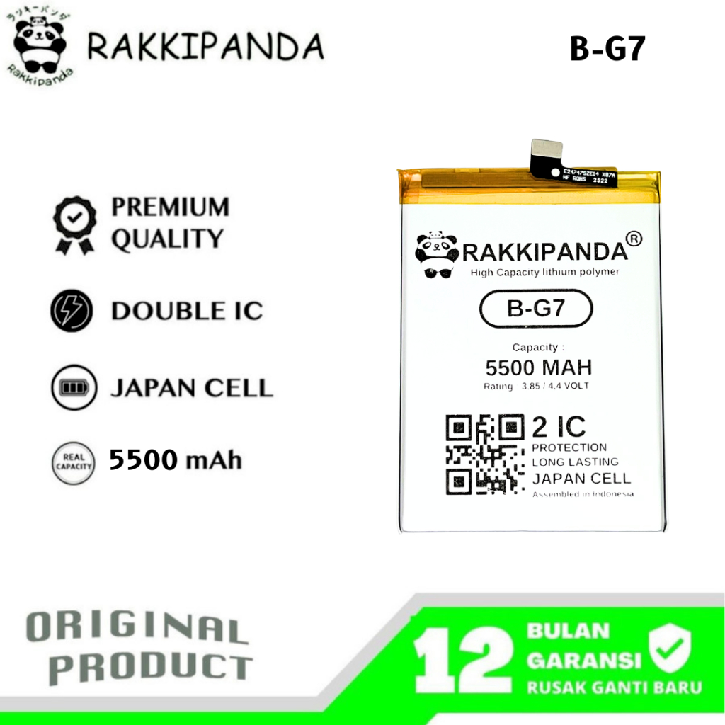 RakkiPanda - B-G7 Vivo Z1 Pro 1918 / Y17 4G 1902 / Y12 1904 / Y12i / Y11 / Y15 4G 1901 Batre Batrai 