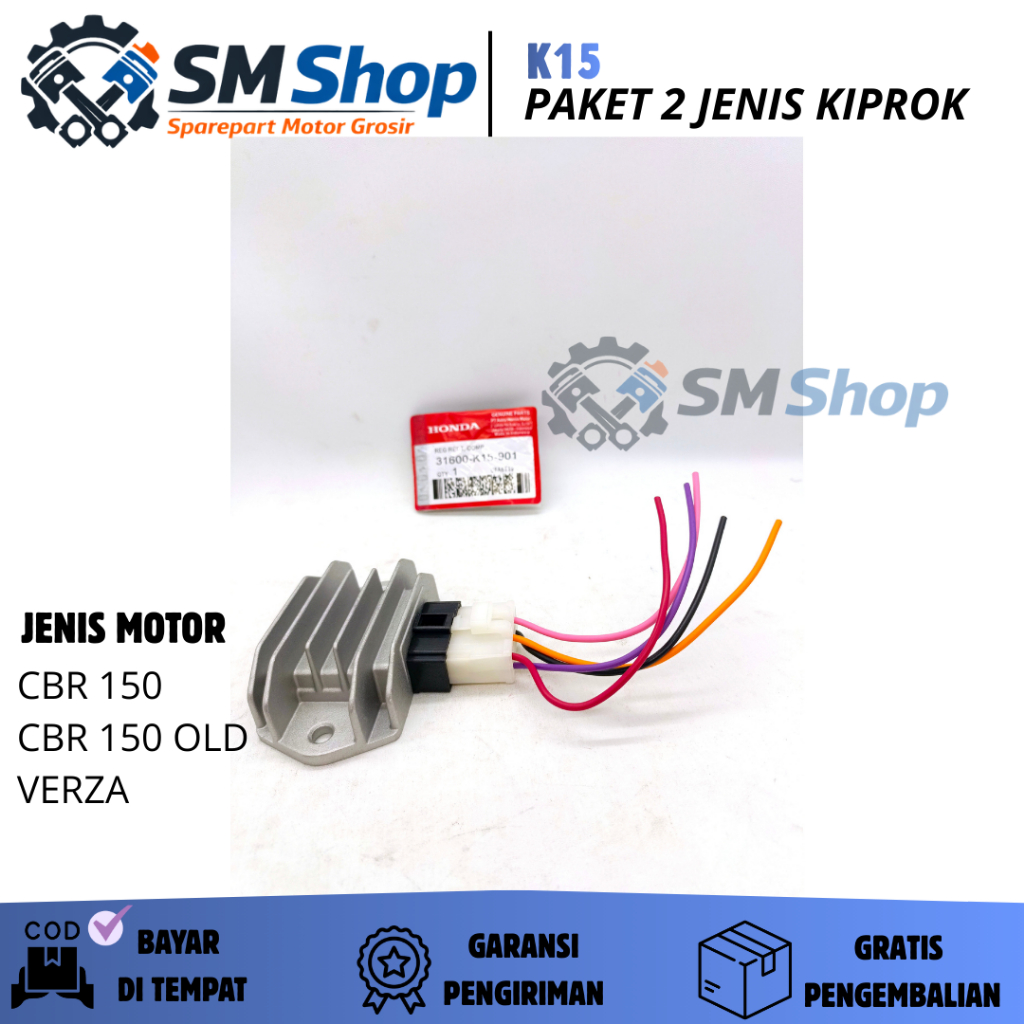 (K15) PAKET 2 JENIS KIPROK CB150R OLD + SOCKET CBR 150, CBR 150 OLD, VERZA, CRF 150/ SOKET / KIPROK